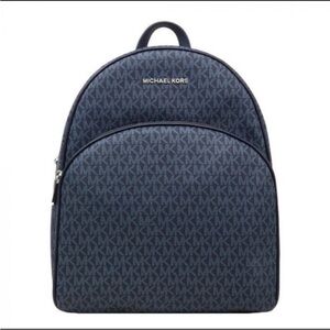 Michael Kors Abbey French Blue Ombre Medium Backpack Silvertone Hardware